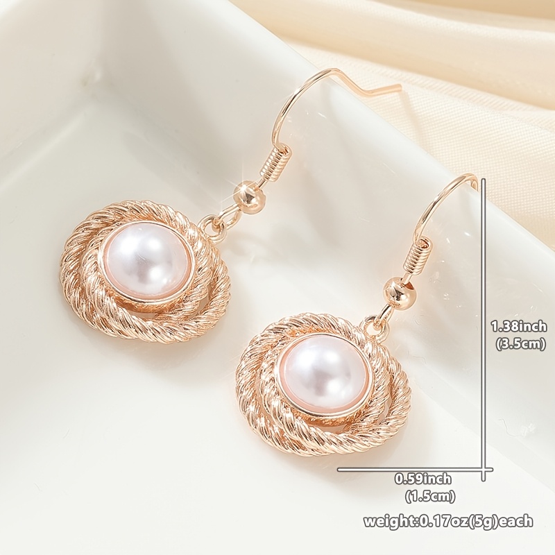 Women's Elegant Round Drop Dangle Earrings